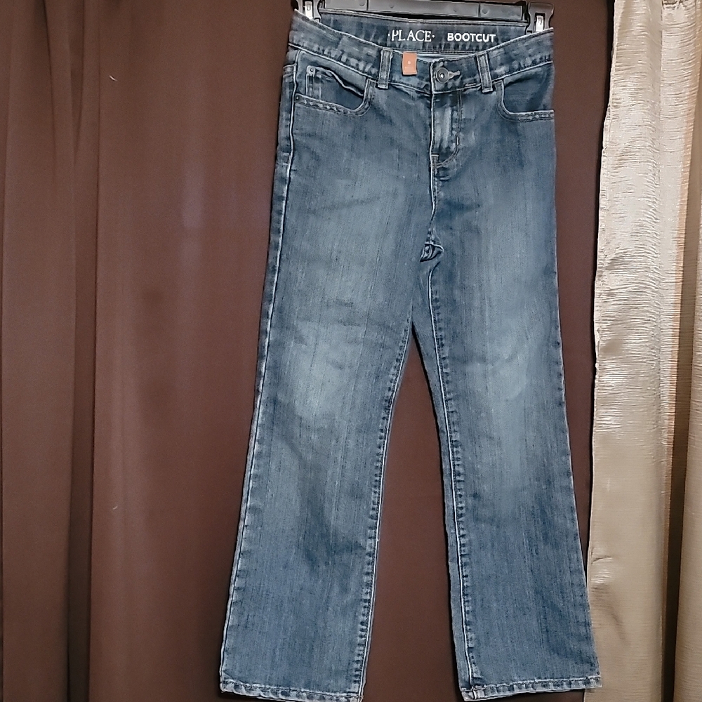 PLACE Boy's Blue Bootcut Jeans